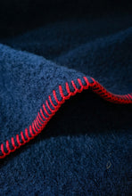Load image into Gallery viewer, Dark Navy DOUBLE Pure Wool Blanket