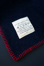 Load image into Gallery viewer, Dark Navy DOUBLE Pure Wool Blanket