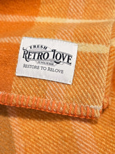 Load image into Gallery viewer, Retro Orange, Gold, Cream LARGE KING SINGLE/DOUBLE Pure Wool Blanket