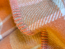 Load image into Gallery viewer, Retro Orange, Gold, Cream LARGE KING SINGLE/DOUBLE Pure Wool Blanket
