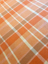 Load image into Gallery viewer, Retro Orange, Gold, Cream LARGE KING SINGLE/DOUBLE Pure Wool Blanket