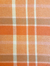 Load image into Gallery viewer, Retro Orange, Gold, Cream LARGE KING SINGLE/DOUBLE Pure Wool Blanket