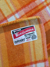 Load image into Gallery viewer, Immaculate Orange KING SINGLE New Zealand Wool Blanket by FARMERS
