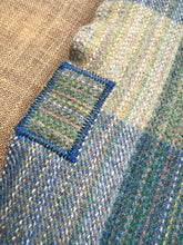 Load image into Gallery viewer, "End of Day" Multicolour Stripe SMALL SINGLE New Zealand Wool Blanket