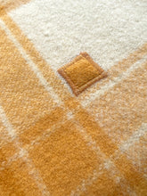 Load image into Gallery viewer, Classic Retro Gold & Olive SINGLE Pure New Zealand Wool Blanket