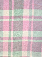 Load image into Gallery viewer, Pink, Mint and Cream SINGLE 100% NZ Wool blanket
