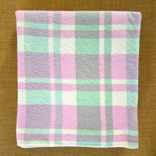 Load image into Gallery viewer, Pink, Mint and Cream SINGLE 100% NZ Wool blanket