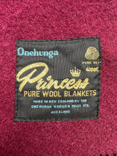 Load image into Gallery viewer, Deep Plum KING SINGLE Wool Blanket- Soft!