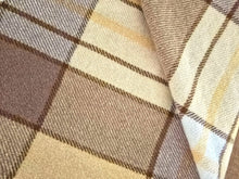 Load image into Gallery viewer, Buttery tans and brown DOUBLE New Zealand wool blanket