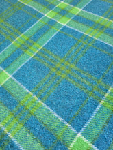 Load image into Gallery viewer, Another Fresh Retro Favourite Teal, Emerald and Olive SINGLE blanket.  New Zealand Wool