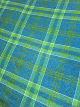 Load image into Gallery viewer, Another Fresh Retro Favourite Teal, Emerald and Olive SINGLE blanket.  New Zealand Wool