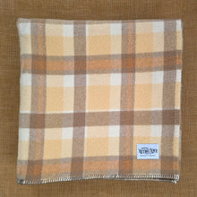 Load image into Gallery viewer, Gold-sand, Mustard, Cream and Copper DOUBLE New Zealand Wool Blanket