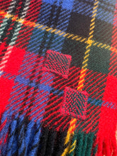 Load image into Gallery viewer, Blue & Red Tartan MONTY TRAVEL RUG New Zealand Wool Blanket