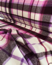 Load image into Gallery viewer, "Boysenberry Ripple" (New Wool) KNEE RUG/COT New Zealand Wool Blanket
