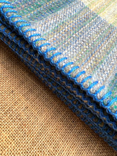 Load image into Gallery viewer, "End of Day" Multicolour Stripe SMALL SINGLE New Zealand Wool Blanket
