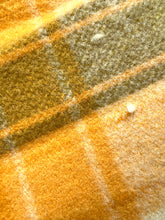 Load image into Gallery viewer, Classic Retro Gold & Olive SINGLE Pure New Zealand Wool Blanket