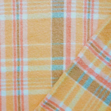 Load image into Gallery viewer, Melon and Orange SINGLE Bright Retro New Zealand Wool Blanket