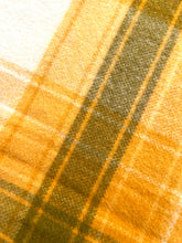 Load image into Gallery viewer, Classic Retro Gold & Olive SINGLE Pure New Zealand Wool Blanket