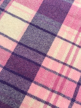 Load image into Gallery viewer, Bright Pink/Purple DOUBLE New Zealand Wool Blanket KAIAPOI