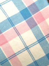 Load image into Gallery viewer, Soft Pink & Blue SINGLE New Zealand Wool Blanket