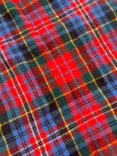 Load image into Gallery viewer, Thick Durable Blue & Red Tartan TRAVEL RUG New Zealand Wool Blanket