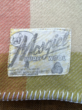 Load image into Gallery viewer, Soft Pastel Check SINGLE Lightweight New Zealand Wool Blanket.