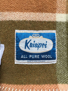 Autumn Tones Kaiapoi SINGLE New Zealand Wool Blanket