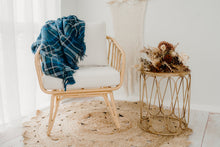 Load image into Gallery viewer, ***SECOND*** (New Wool): "Double Denim" TRAVEL RUG