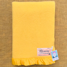 Load image into Gallery viewer, Ultra Bright SINGLE Wool Blanket from Dromorne with Satin Trim