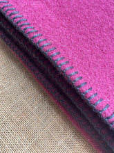 Load image into Gallery viewer, Deep Plum KING SINGLE Wool Blanket- Soft!