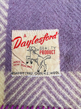 Load image into Gallery viewer, Lavender & Cream Twill SINGLE Daylesford NZ Wool Blanket