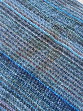 Load image into Gallery viewer, Blue Grey Multicolour Yarn Blanket SINGLE Campfire New Zealand Wool Blanket