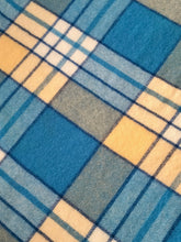 Load image into Gallery viewer, Clear Blue & Butter SINGLE Pure New Zealand Wool Blanket