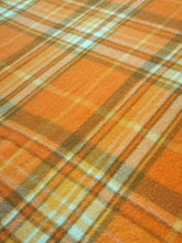 Load image into Gallery viewer, BOLD Retro Olive & Gold KING SINGLE Pure Wool Blanket