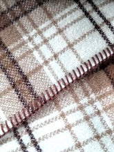 Load image into Gallery viewer, Farmhouse Brown SINGLE Pure New Zealand Wool Blanket.
