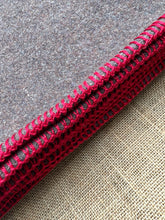 Load image into Gallery viewer, UNION STEAMSHIP Army Brown/Grey SINGLE New Zealand Wool Blanket COLLECTIBLE