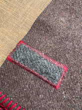 Load image into Gallery viewer, UNION STEAMSHIP Army Brown/Grey SINGLE New Zealand Wool Blanket COLLECTIBLE