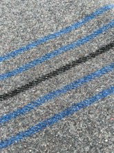 Load image into Gallery viewer, Blue Stripe Vintage Army Blanket SINGLE New Zealand Wool Blanket