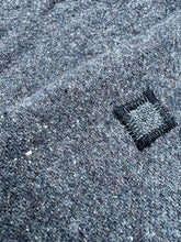 Load image into Gallery viewer, Blue Stripe Vintage Army Blanket SINGLE New Zealand Wool Blanket