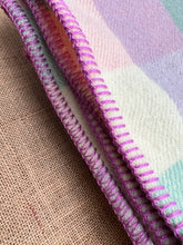 Load image into Gallery viewer, Kaiapoi Pastel Check SINGLE New Zealand Wool Blanket