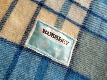 Load image into Gallery viewer, Clear Blue & Butter SINGLE Pure New Zealand Wool Blanket