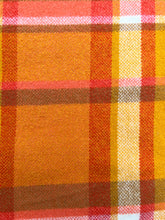 Load image into Gallery viewer, Ultra Bright Retro Orange DOUBLE Pure New Zealand Wool Blanket.
