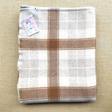 Load image into Gallery viewer, Oatmeal Naturals SINGLE Wool Blanket - Fresh Retro Love NZ Wool Blankets