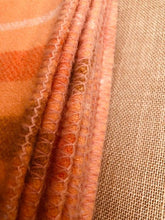 Load image into Gallery viewer, AS NEW Soft and Vibrant Orange SINGLE Wondawarm Farmers Blanket - Fresh Retro Love NZ Wool Blankets