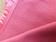 Load image into Gallery viewer, Coral Pink Extra Large KING Australian Wool Onkaparinga Blanket. - Fresh Retro Love NZ Wool Blankets