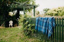 Load image into Gallery viewer, Adventure Awaits (New Wool): "Double Denim" TRAVEL RUG