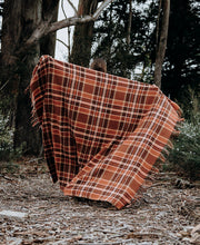 Load image into Gallery viewer, Adventure Awaits (New Wool) "Cathedral Cove Dreams" TRAVEL RUG