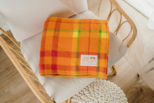 Load image into Gallery viewer, "Tangy Fruits" (New Wool) KNEE RUG/COT New Zealand Wool Blanket