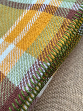 Load image into Gallery viewer, Gorgeous Autumn Tones QUEEN New Zealand Wool Blanket