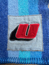 Load image into Gallery viewer, UNION STEAMSHIP Turquoise SMALL SINGLE New Zealand Wool Blanket COLLECTIBLE